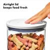 imageOXO Good Grips Pet POP Container  60 Qt57 L with Half Scoop Ideal for up to 65lbs of Dog Food or 45lbs of Cat Food Airtight Dog and Cat Food Storage Container BPA Free ClearPet POP 33 Qt