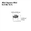 imageOXO Steel POP Container Short Rectangle 17 Qt for Brown Sugar Dried Beans and MoreGrey02 QT02 L