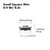 imageOXO Steel POP Container Short Rectangle 17 Qt for Brown Sugar Dried Beans and MoreGrey04 QT04 L