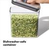 imageOXO Steel POP Container Short Rectangle 17 Qt for Brown Sugar Dried Beans and MoreGrey11 QT1 L