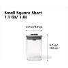 imageOXO Steel POP Container Short Rectangle 17 Qt for Brown Sugar Dried Beans and MoreGrey11 QT1 L