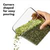 imageOXO Steel POP Container Short Rectangle 17 Qt for Brown Sugar Dried Beans and MoreGrey28 QT26 L Pack of 8