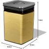 imageOXO Steel POP Container Short Rectangle 17 Qt for Brown Sugar Dried Beans and MoreGrey44 QT42 L
