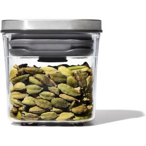 imageOXO Steel POP Container Short Rectangle 17 Qt for Brown Sugar Dried Beans and MoreGrey02 QT02 L
