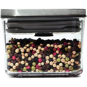 imageOXO Steel POP Container Short Rectangle 17 Qt for Brown Sugar Dried Beans and MoreGrey04 QT04 L