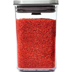 imageOXO Steel POP Container Short Rectangle 17 Qt for Brown Sugar Dried Beans and MoreGrey11 QT1 L