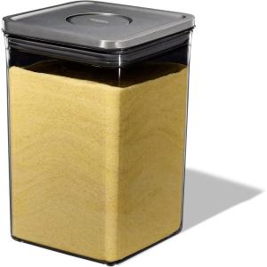 imageOXO Steel POP Container Short Rectangle 17 Qt for Brown Sugar Dried Beans and MoreGrey44 QT42 L