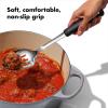 imageOXO Carving Set SoftGrip Duo Designed for Effortless Carving and Serving 2Piece Fork ampamp Knife Set  Spear Secure Cut ampamp Serve Roasted MeatSlotted Spoon