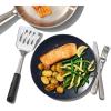 imageOXO Carving Set SoftGrip Duo Designed for Effortless Carving and Serving 2Piece Fork ampamp Knife Set  Spear Secure Cut ampamp Serve Roasted MeatTurner