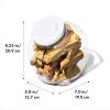 imageOXO Good Grips 30 Qt POP Medium Cookie Jar  Airtight Food Storage  for Snacks and More White and ClearMedium Jar  3 Qt Pack of 8