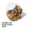 imageOXO Good Grips 30 Qt POP Medium Cookie Jar  Airtight Food Storage  for Snacks and More White and ClearMedium Jar  3 Qt Pack of 8