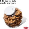 imageOXO Good Grips 50 Qt POP Large Cookie Jar  Airtight Food Storage for Cookies and MoreLarge Jar  5 Qt