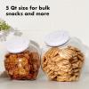 imageOXO Good Grips 50 Qt POP Large Cookie Jar  Airtight Food Storage for Cookies and MoreLarge Jar  5 Qt Pack of 4