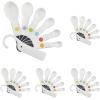 imageOXO Good Grips 6Piece Plastic Measuring Spoons with Scraper WhiteWhite