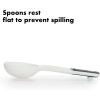 imageOXO Good Grips 6Piece Plastic Measuring Spoons with Scraper WhiteWhite