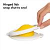 imageOXO Good Grips Cut ampamp Keep Reusable Silicone Onion SaverLemonLime Saver Set
