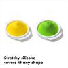 imageOXO Good Grips Cut ampamp Keep Reusable Silicone Onion SaverLemonLime Saver Set