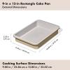 imageOXO Good Grips NonStick Pro Ceramic Coated Metal Bakeware 9 x 13 Cake Pan  Storm BlueBiscuit