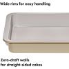 imageOXO Good Grips NonStick Pro Ceramic Coated Metal Bakeware 9 x 13 Cake Pan  Storm BlueBiscuit