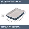 imageOXO Good Grips NonStick Pro Ceramic Coated Metal Bakeware 9 x 13 Cake Pan  Storm BlueStorm Blue