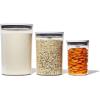 imageOXO Good Grips Round POP 203 Piece Graduated Set 15 33 52 qt included White3 pack  15  33  52 qt
