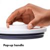 imageOXO Good Grips Round POP Container  Large 52 Qt for flour sugar cereal and more  Airtight Food Storage  BPA Free  Dishwasher Safe  Clear BodyWhiteLarge  52 Qt