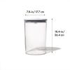 imageOXO Good Grips Round POP Container  Large 52 Qt for flour sugar cereal and more  Airtight Food Storage  BPA Free  Dishwasher Safe  Clear BodyWhiteLarge  52 Qt