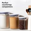 imageOXO Good Grips Round POP Container  Large 52 Qt for flour sugar cereal and more  Airtight Food Storage  BPA Free  Dishwasher Safe  Clear BodyWhiteLarge  52 Qt