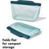 imageOXO Good Grips Silicone Reusable Bag  StandUp Half Gallon 64 oz  LagoonLagoon