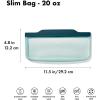 imageOXO Good Grips Silicone Reusable Bag  StandUp Half Gallon 64 oz  LagoonLagoon