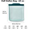 imageOXO Good Grips Silicone Reusable Bag  StandUp Half Gallon 64 oz  LagoonLagoon