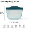 imageOXO Good Grips Silicone Reusable Bag  StandUp Half Gallon 64 oz  LagoonLagoon