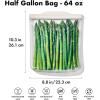 imageOXO Good Grips Silicone Reusable Bag  StandUp Half Gallon 64 oz  LagoonOat