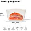 imageOXO Good Grips Silicone Reusable Bag  StandUp Half Gallon 64 oz  LagoonOat