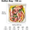 imageOXO Good Grips Silicone Reusable Bag  StandUp Half Gallon 64 oz  LagoonOat