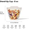 imageOXO Good Grips Silicone Reusable Bag  StandUp Half Gallon 64 oz  LagoonOat