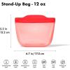 imageOXO Good Grips Silicone Reusable Bag  StandUp Half Gallon 64 oz  LagoonWatermelon