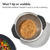 imageOXO Good Grips Stainless Steel Colander 3 qt and 5 qt Capacities Strainer with NonSlip Handles Kitchen Colander for Pasta and Vegetables Nesting Stainless Steel Strainer and Sieve5 Qt Stainless Steel Colander