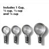 imageOXO Good Grips Stainless Steel Measuring Cups and Spoons 8Piece Set 4 Cups and 4 SpoonsCups