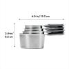imageOXO Good Grips Stainless Steel Measuring Cups and Spoons 8Piece Set 4 Cups and 4 SpoonsCups