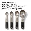 imageOXO Good Grips Stainless Steel Measuring Cups and Spoons 8Piece Set 4 Cups and 4 SpoonsSet