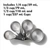 imageOXO Good Grips Stainless Steel Measuring Cups and Spoons 8Piece Set 4 Cups and 4 SpoonsSet