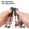 imageOXO Good Grips Stainless Steel Measuring Cups and Spoons 8Piece Set 4 Cups and 4 SpoonsSpoons