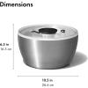 imageOXO Good Grips Stainless Steel Salad Spinner 634 Qt6274Quart