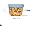 imageOXO Good Grips Twist ampamp Stack Container  20 oz  2 Pack20 oz