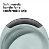 imageOXOplastic Good Grips 3Piece Mixing Bowl Set  Blueberry Jam ampamp Seltzer Handles47 LITERS LargeCadet BlueTower GrayJade