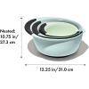 imageOXOplastic Good Grips 3Piece Mixing Bowl Set  Blueberry Jam ampamp Seltzer Handles47 LITERS LargeCadet BlueTower GrayJade