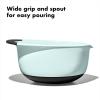 imageOXOplastic Good Grips 3Piece Mixing Bowl Set  Blueberry Jam ampamp Seltzer Handles47 LITERS LargeCadet BlueTower GrayJade