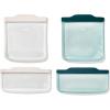 imageOXO Good Grips Silicone Reusable Bags  4 Piece Lunch Set  OatLagoonLunch Set