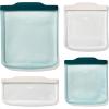 imageOXO Good Grips Silicone Reusable Bags  4 Piece Lunch Set  OatLagoonStarter Set